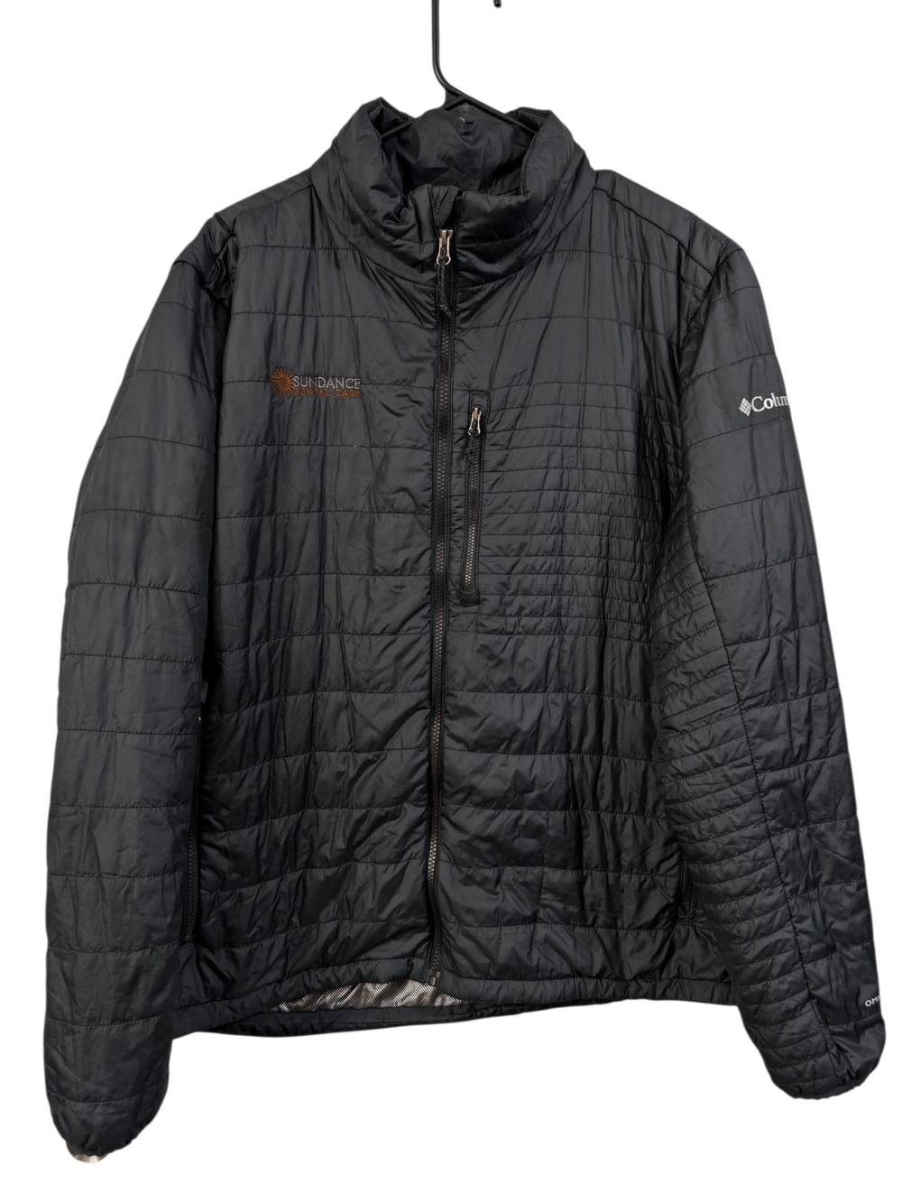 Columbia Size XL Men's Black Quilted Packable Jacket - Lightweight Insulation